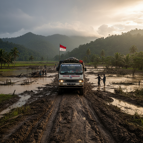 Perjalanan Bantuan di Aceh Utara: Menavigasi Rute Ekstrem dan Implikasinya